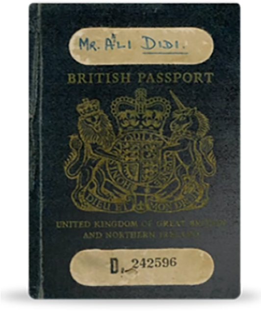1960 British Passport for Maldivian citizens